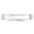 14k White Gold 4mm Lightweight Comfort Fit Wedding Band Size 6.5