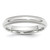 14k White Gold 4mm Milgrain Half Round Comfort Fit Wedding Band Size 4.5