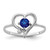 14k White Gold 4mm Sapphire AA Diamond ring - X9-B0EE4577-8076