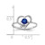 14k White Gold 4mm Sapphire AA Diamond ring - X9-B0EE4577-8076
