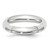 14k White Gold 4mm Standard Weight Comfort Fit Wedding Band Size 14
