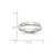 14k White Gold 4mm Standard Weight Comfort Fit Wedding Band Size 9