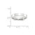 14k White Gold 4mm Standard Weight Flat Comfort Fit Wedding Band Size 5