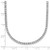 14k White Gold 5 carat Lab Grown Diamond VS/SI+ G+ Adjustable to 26 inch Tennis Bolo Necklace