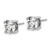 14k White Gold 5 ctw Certified Lab Grown Diamond VS+ F+ Round 4 Prong Heavy Wt. Stud Earrings