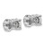 14k White Gold 5 ctw Lab Grown Diamond VS/SI+ G+ Round 4 Prong Heavy Wt. Stud Earrings
