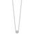 14k White Gold 5/8 carat Lab Grown Diamond VS/SI+ G+ Oval 18 inch Necklace