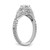 14k White Gold 5/8 carat Lab Grown Diamond VS/SI+ G+ Round Complete Shared Prong Engagement Ring