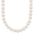 14k White Gold 5-6mm White Near Round Freshwater Cultured Pearl 16 inch Necklace