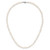 14k White Gold 5-6mm White Near Round Freshwater Cultured Pearl 16 inch Necklace