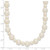 14k White Gold 5-8mm White Near-Round Freshwater Cultured Pearl 18 inch Necklace