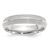 14k White Gold 5mm Double Milgrain Comfort Fit Wedding Band Size 7
