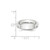 14k White Gold 5mm Half-Round Wedding Band Size 11