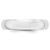 14k White Gold 5mm Half-Round Wedding Band Size 4.5
