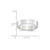 14k White Gold 5mm Lightweight Flat Wedding Band Size 13.5