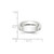 14k White Gold 5mm Lightweight Half Round Wedding Band Size 5.5