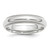 14k White Gold 5mm Milgrain Half Round Comfort Fit Wedding Band Size 9.5