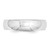 14k White Gold 5mm Standard Weight Comfort Fit Wedding Band Size 13
