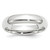 14k White Gold 5mm Standard Weight Comfort Fit Wedding Band Size 8.5