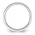 14k White Gold 5mm Standard Weight Flat Comfort Fit Wedding Band Size 11