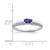 14k White Gold 5x3mm Oval Tanzanite ring - X9-FE4B6A9B-1429