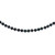 14k White Gold 6-7mm Black Round Akoya Saltwater Cultured Pearl 20 inch Necklace
