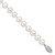 14k White Gold 6-7mm White Near Round Freshwater Cultured Pearl 7.5 inch Bracelet