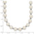 14k White Gold 6-7mm White Near-Round Freshwater Cultured Pearl Beaded 18 inch Necklace