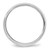 14k White Gold 6mm Beveled Edge Comfort Fit Wedding Band Size 8.5