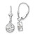14k White Gold 6mm Cubic Zirconia Leverback Earrings - XL-1EDE838F-4180