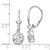 14k White Gold 6mm Cubic Zirconia Leverback Earrings - XL-1EDE838F-4180