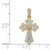 14k 1/10ct. Diamond Fancy Cross Pendant