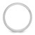 14k White Gold 6mm Lightweight Comfort Fit Brushed Satin/Polished Milgrain Grooved Edge Wedding Band Size 8