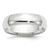 14k White Gold 6mm Lightweight Comfort Fit Wedding Band Size 11