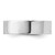 14k White Gold 6mm Lightweight Flat Wedding Band Size 14