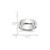 14k White Gold 6mm Lightweight Half Round Wedding Band Size 6