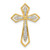 14k 1/15ct. Diamond Cross Chain Slide