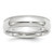14k White Gold 6mm Milgrain Half Round Comfort Fit Wedding Band Size 13