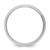 14k White Gold 6mm Standard Weight Comfort Fit Brushed Satin Line Edge Wedding Band Size 9