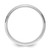 14k White Gold 6mm Standard Weight Comfort Fit Brushed Satin/Polished Stepped Edge Wedding Band Size 11