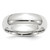 14k White Gold 6mm Standard Weight Comfort Fit Wedding Band Size 8
