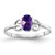 14k White Gold 6x4mm Oval Amethyst ring - X9-42E352CE-7717