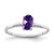 14k White Gold 6x4mm Oval Amethyst ring - Y4-CB203748-5520