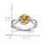 14k White Gold 6x4mm Oval Citrine AA Diamond ring - Y2-6A96F3CF-7098