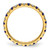 14k 1/2 carat Lab Grown Diamond VS/SI+ G+ and Lab Created Blue Sapphire Size 7.5 Eternity Band