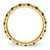 14k 1/2 carat Lab Grown Diamond VS/SI+ G+ and Lab Created Emerald Size 6.5 Eternity Band
