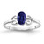 14k White Gold 6x4mm Oval Sapphire ring - X9-880CAEA4-8711
