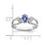 14k White Gold 6x4mm Oval Tanzanite AA Diamond ring - Y2-CBB89831-8367