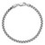 14K White Gold 7 inch 3.6mm Semi-Solid Round Box with Lobster Clasp Bracelet