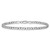 14K White Gold 7 inch 4.3mm Semi-Solid Curb with Lobster Clasp Bracelet